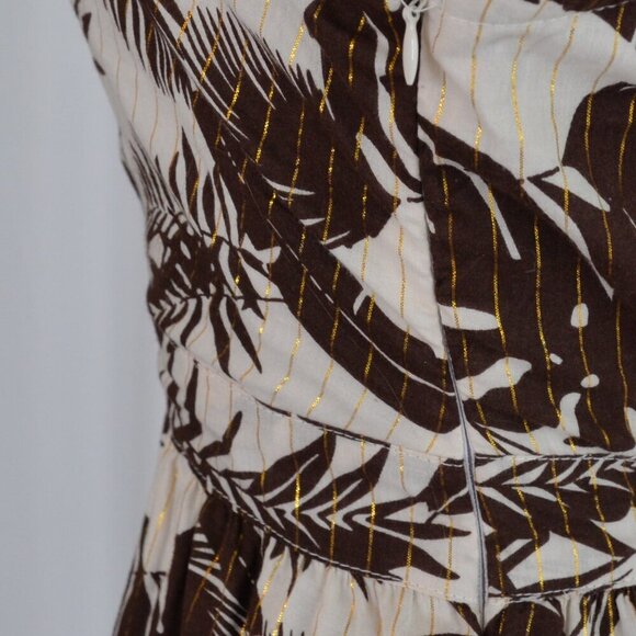 Venus Floral Cut-Out Cotton Maxi Dress Sz 10 - Picture 8 of 12